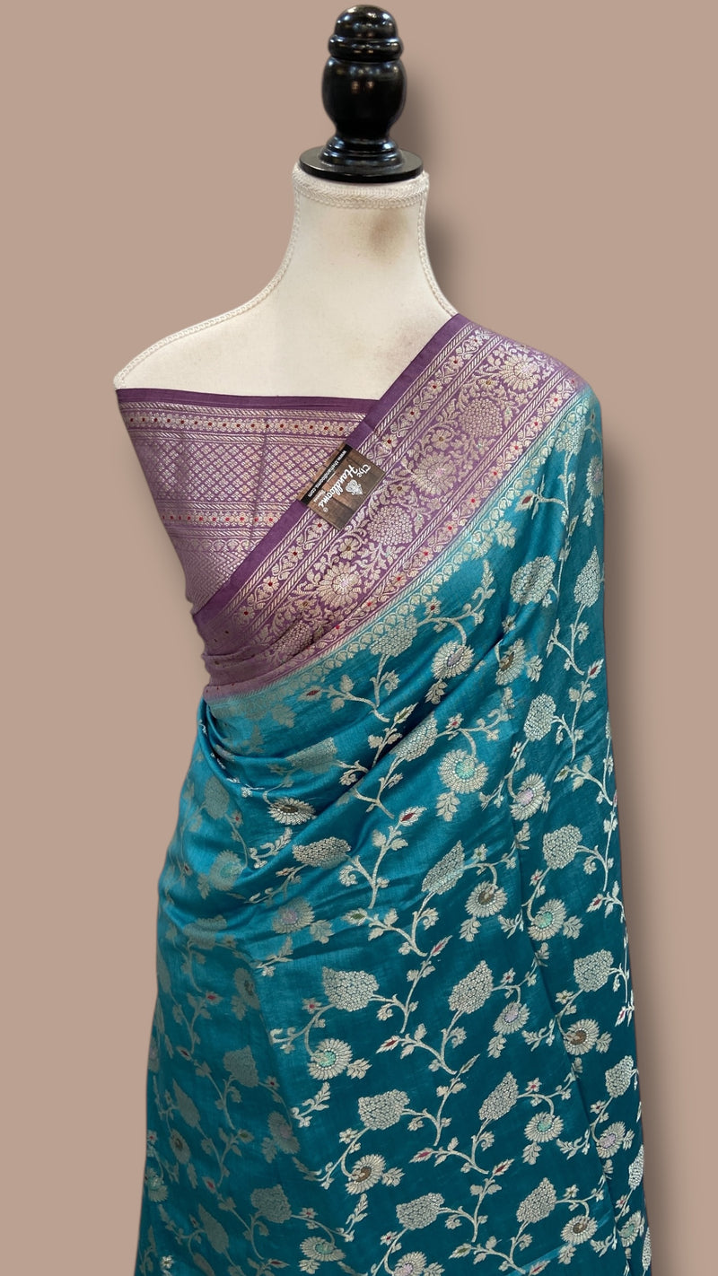 Pure Chiniya Silk Handloom Banarasi Saree - The Handlooms
