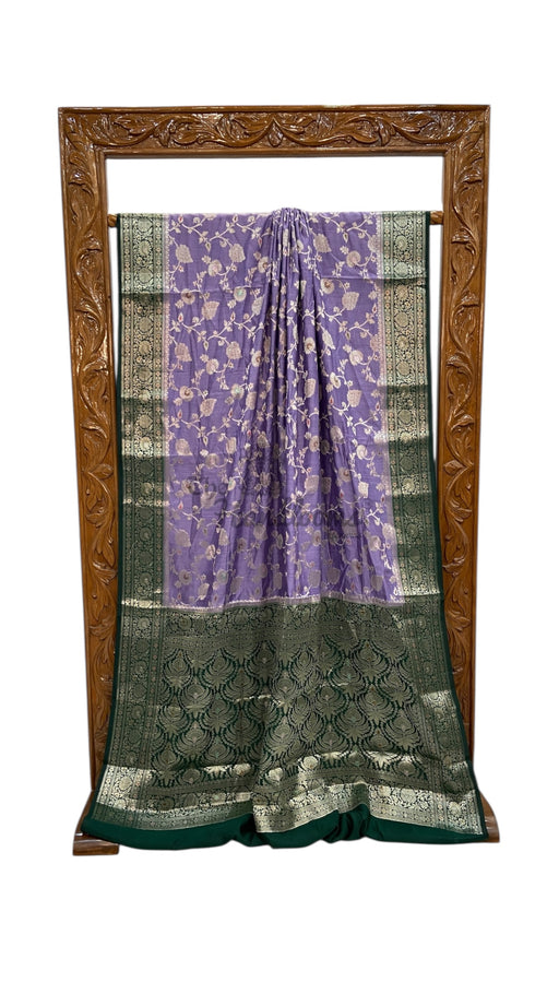 Pure Chiniya Silk Handloom Banarasi Saree - The Handlooms
