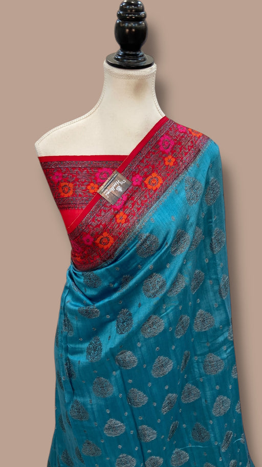 Pure Chiniya Silk Handloom Banarasi Saree - The Handlooms