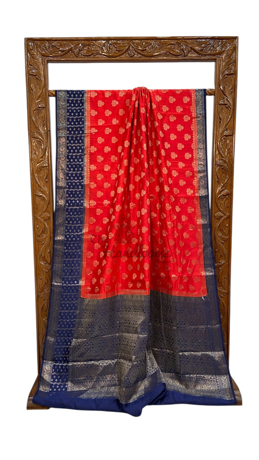 Pure Chiniya Silk Handloom Banarasi Saree - The Handlooms