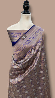 Pure Katan Silk Banarasi Handloom Saree - Tanchui Brocade With Sona Roopa - The Handlooms