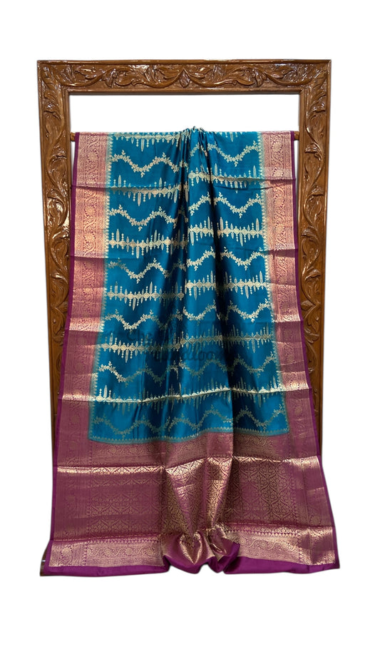 Pure Dupion Silk Banarasi Saree - The Handlooms