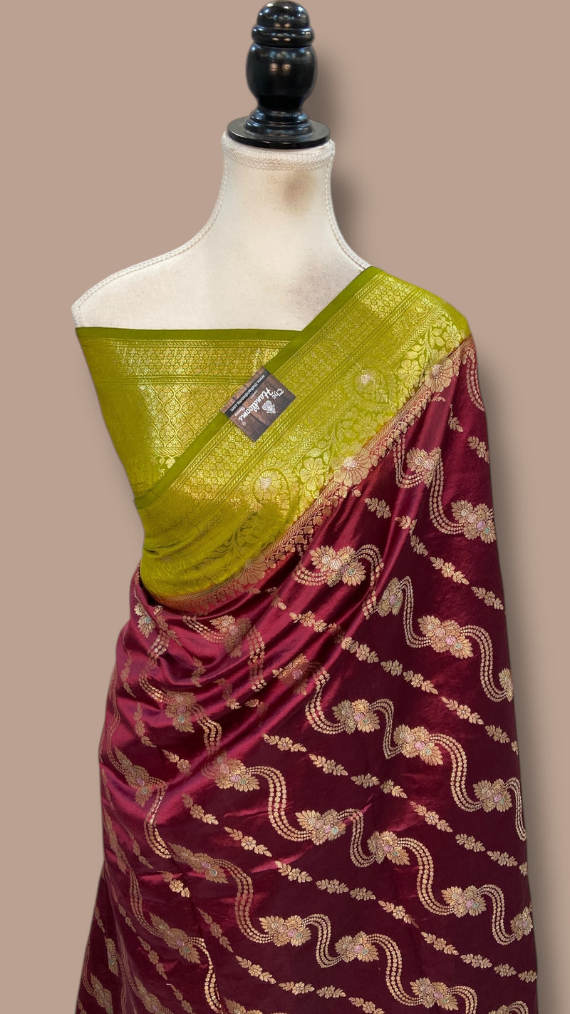 Pure Dupion Silk Banarasi Saree