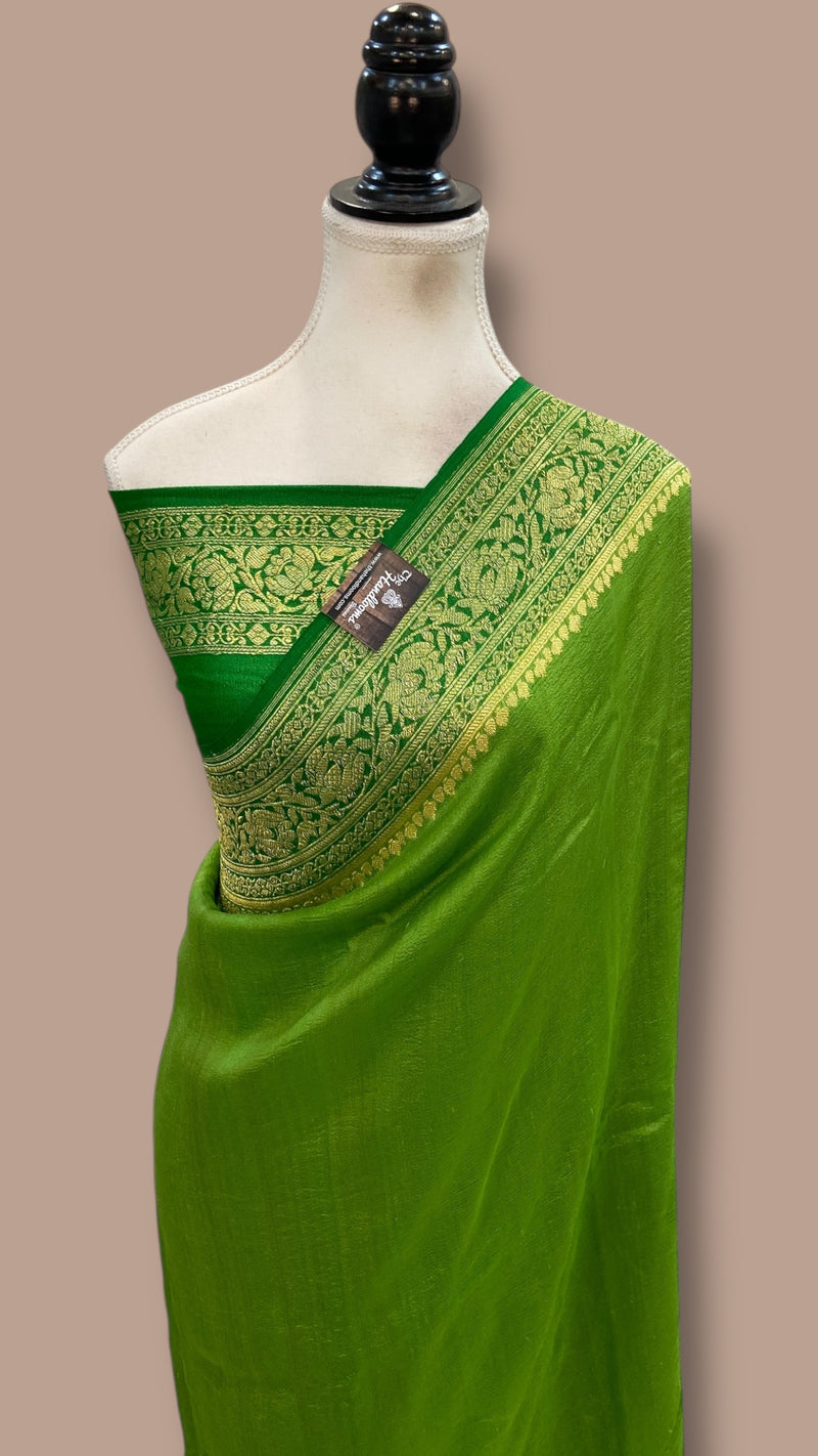 Tussar Georgette Handloom Banarasi Saree