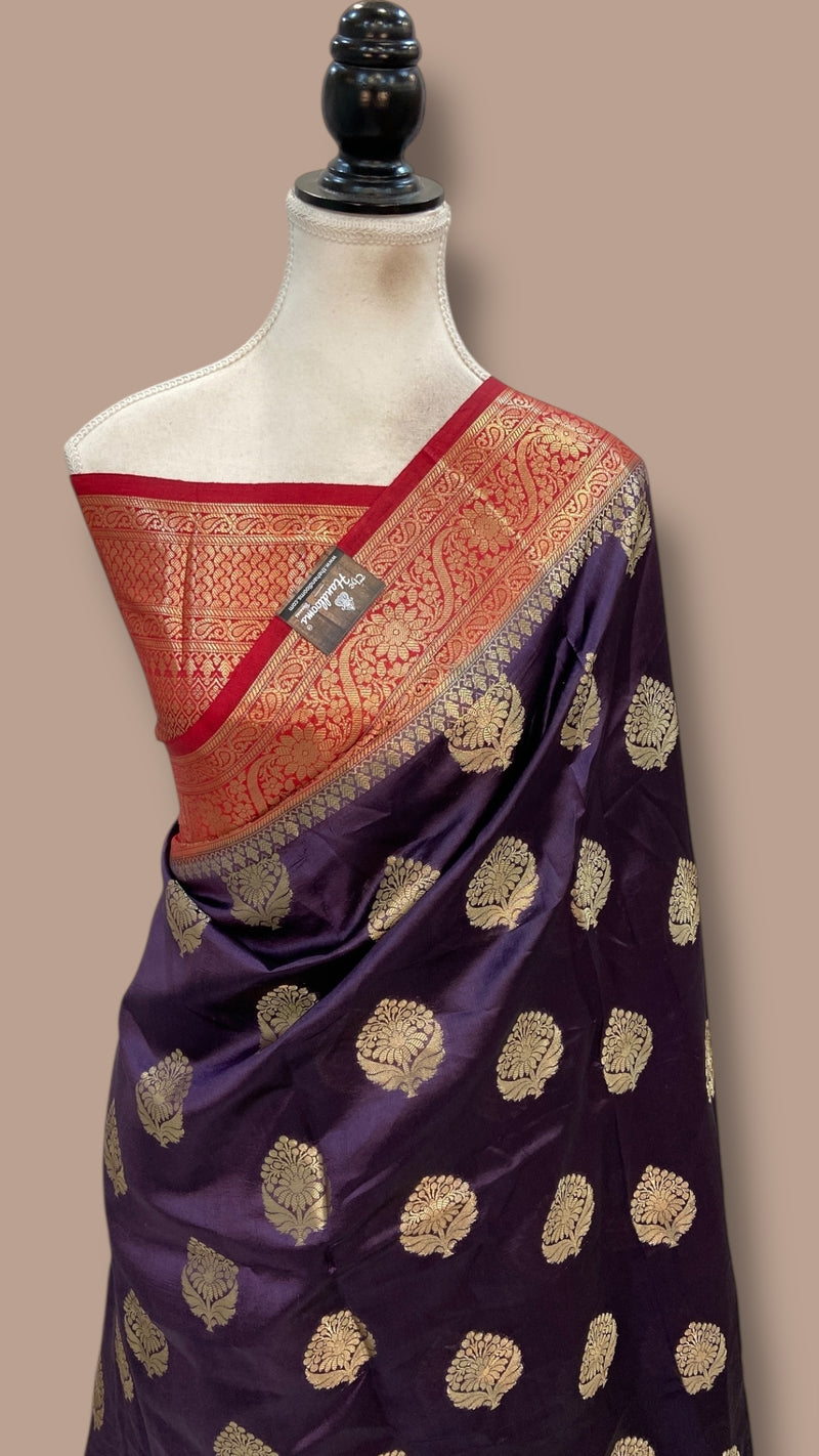 Pure Dupion Silk Banarasi Saree