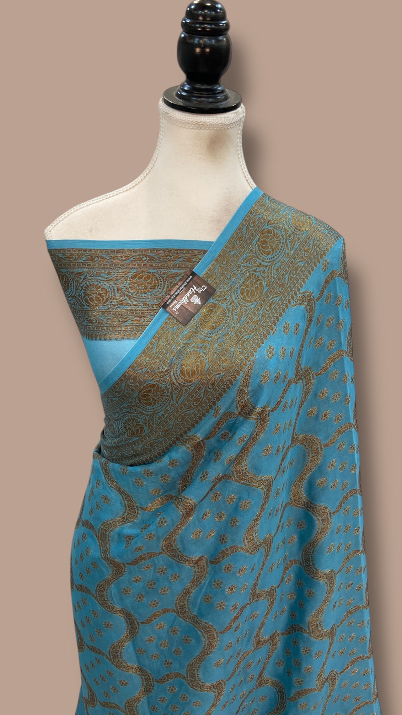 Pure Chiffon Khaddi Banarasi Saree