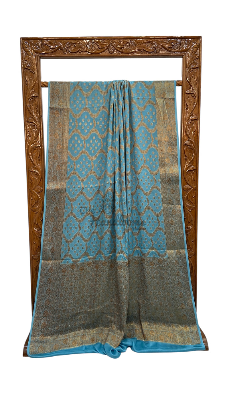 Pure Chiffon Khaddi Banarasi Saree