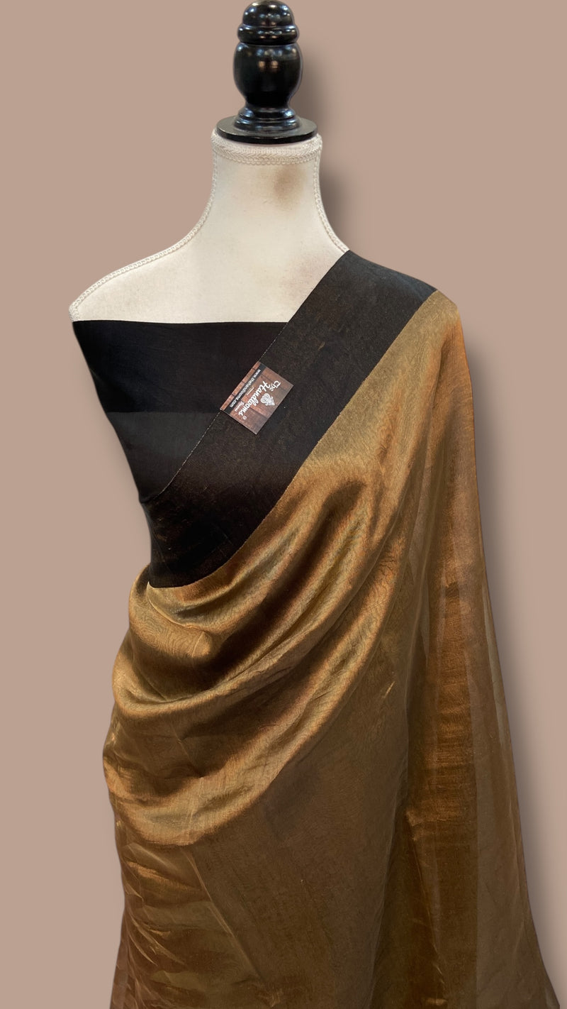 Pure Kora Tissue Handloom Banarasi Saree
