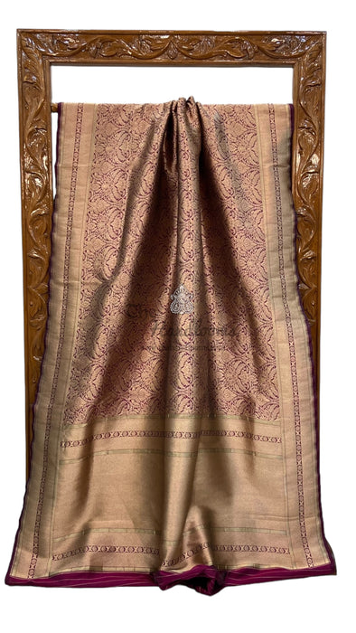 Pure Katan Silk Banarasi Handloom Saree - Tanchui Brocade