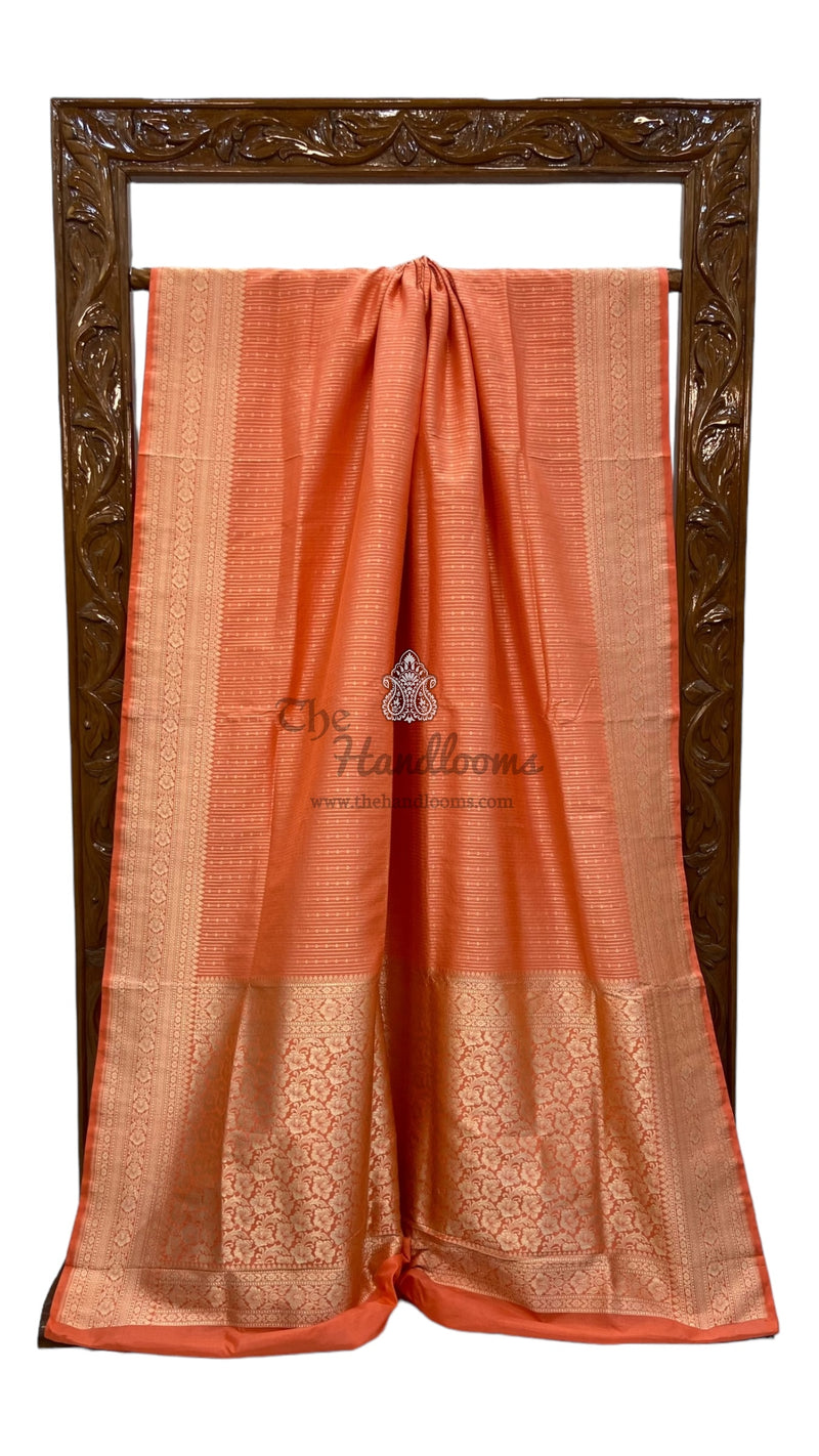 Pure Katan Silk Banarasi Handloom Saree - Tanchui Brocade - The Handlooms