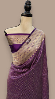 Pure Katan Silk Banarasi Handloom Saree - Tanchui Brocade - The Handlooms