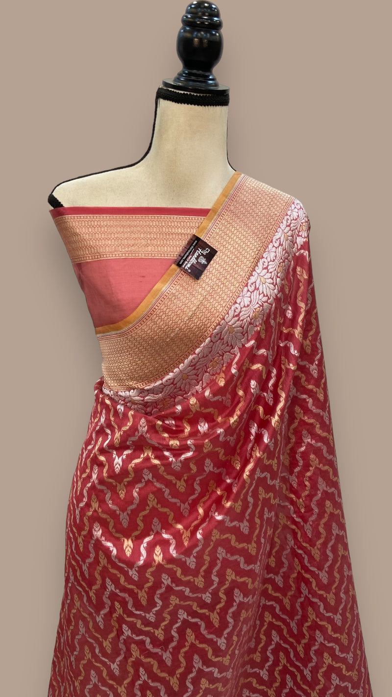 Pure Katan Silk Banarasi Handloom Saree - The Handlooms
