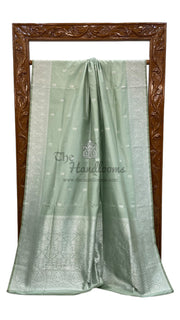 Pure Katan Silk Banarasi Handloom Saree - All over Kadua motifs - The Handlooms