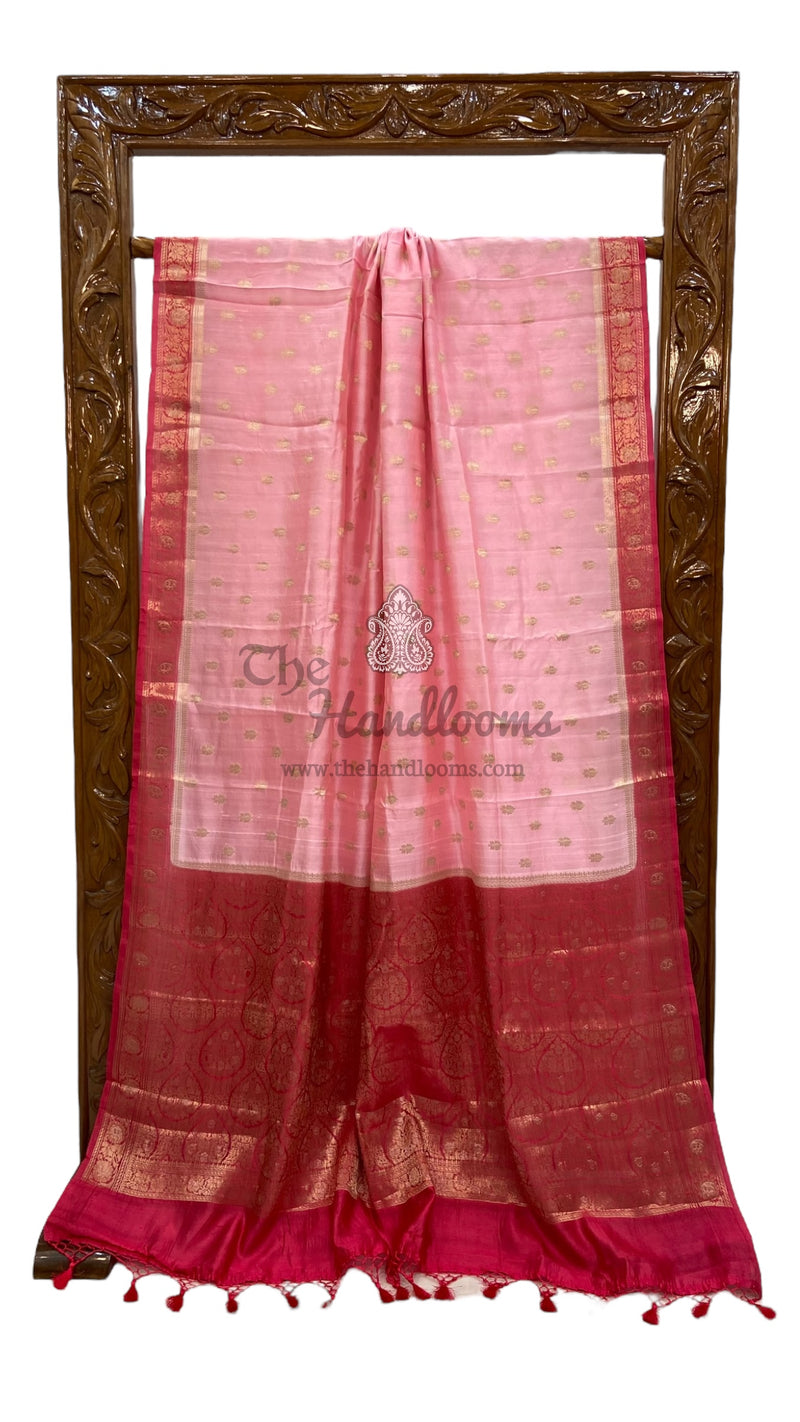 Pure Chiniya Silk Handloom Banarasi Saree - The Handlooms