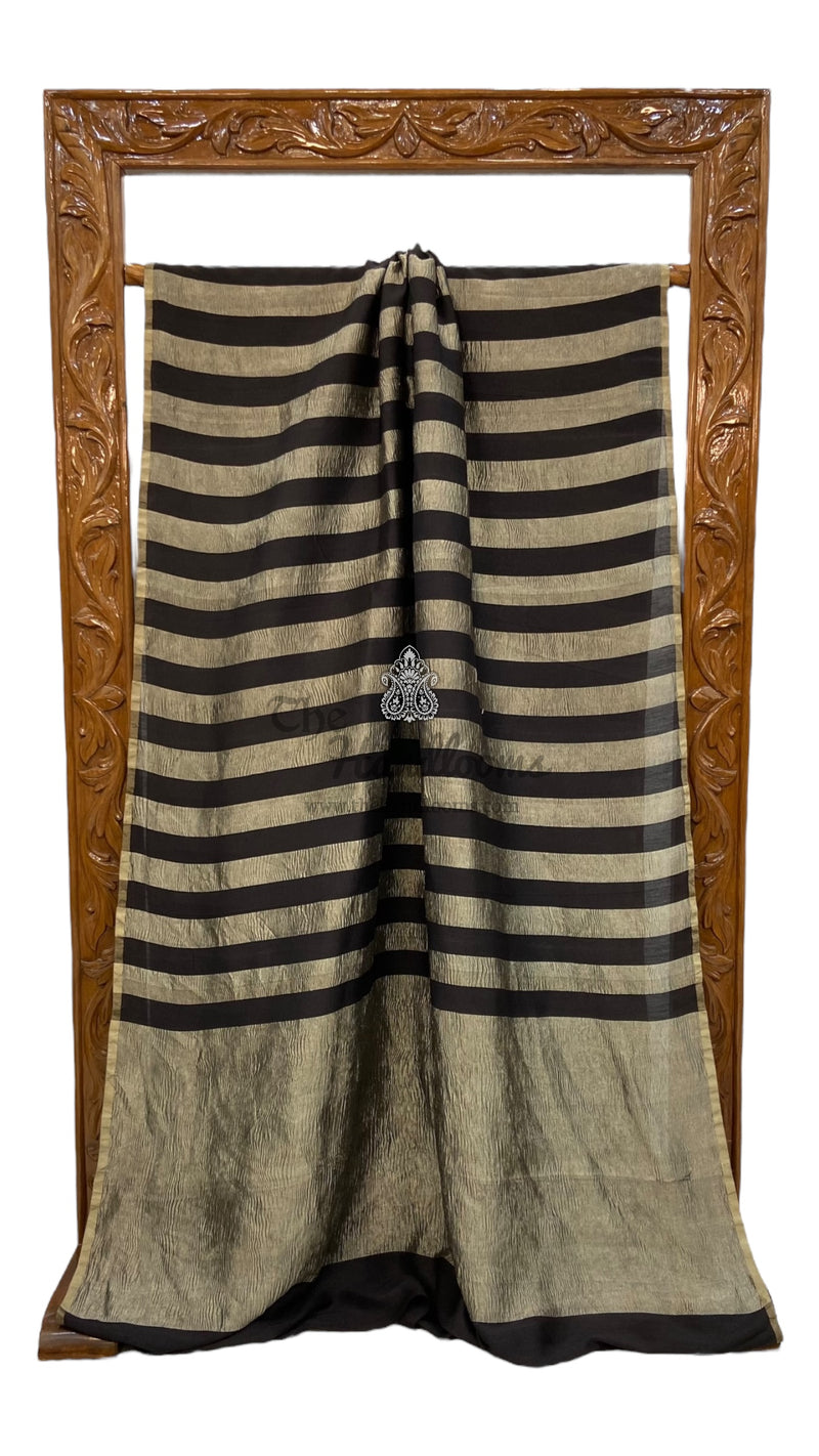 Pure Moonga Tissue Silk Banarasi Handloom Saree - The Handlooms