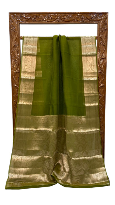 Pure Kora Handloom Banarasi Saree