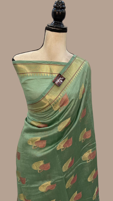 Pure Chanderi Handloom Banarasi Saree