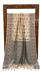 Pure Chanderi Handloom Banarasi Saree - The Handlooms
