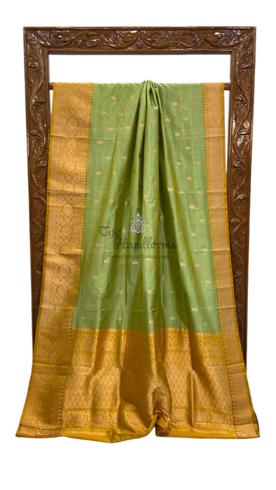 Pure Katan Silk Banarasi Handloom Saree - All over Kadua motifs