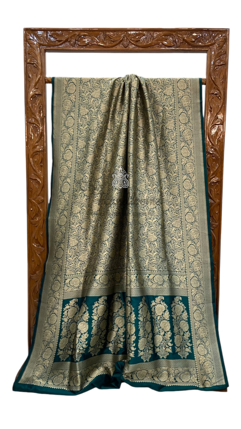 Pure Katan Silk Banarasi Handloom Saree - Tanchui Brocade - The Handlooms