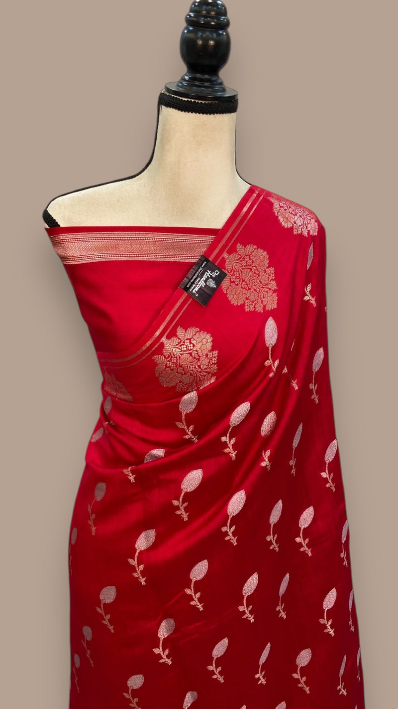 Pure Chiniya Silk Handloom Banarasi Saree - The Handlooms
