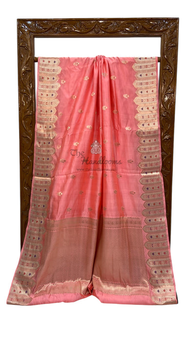 Pure Mango Silk Banarasi Handloom Saree