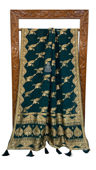 Pure Khaddi Crepe Silk Banarasi Saree