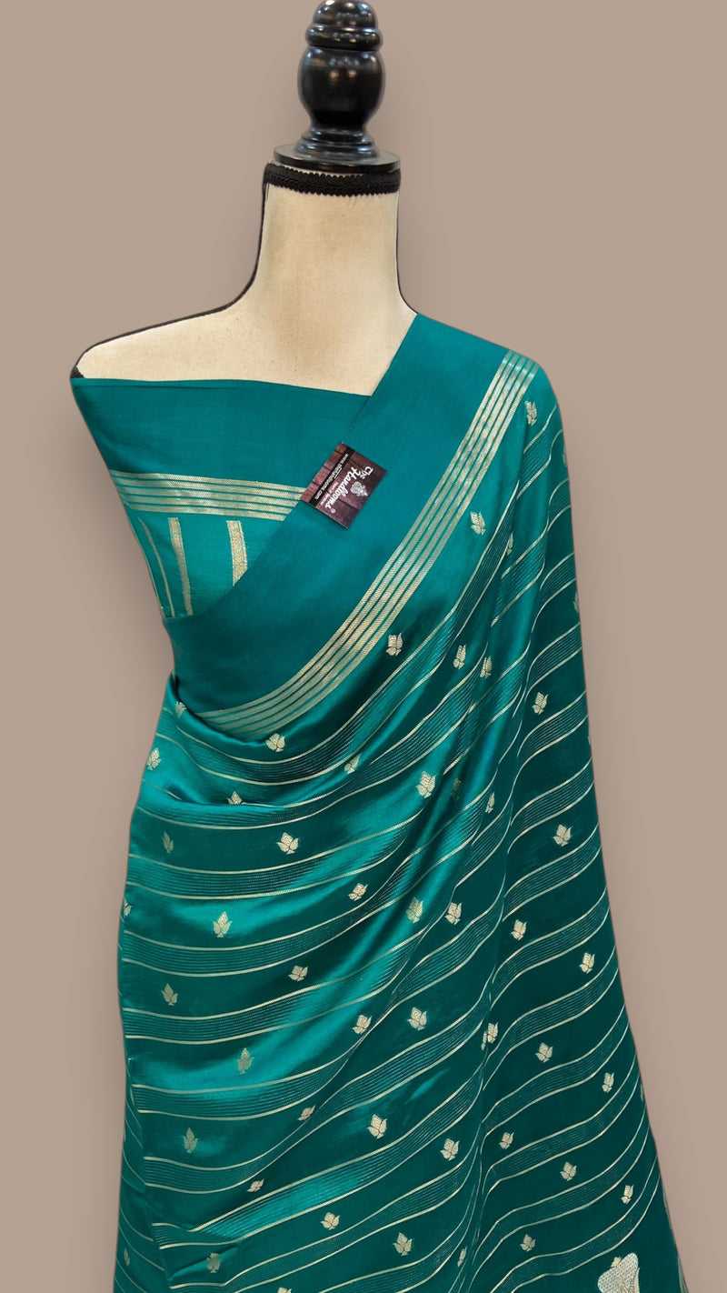 Pure Mango Silk Banarasi Handloom Saree - The Handlooms