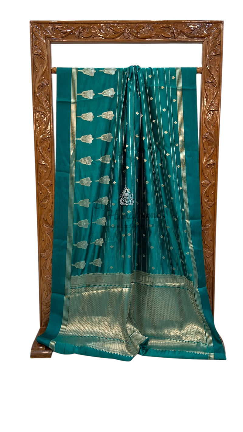 Pure Mango Silk Banarasi Handloom Saree - The Handlooms