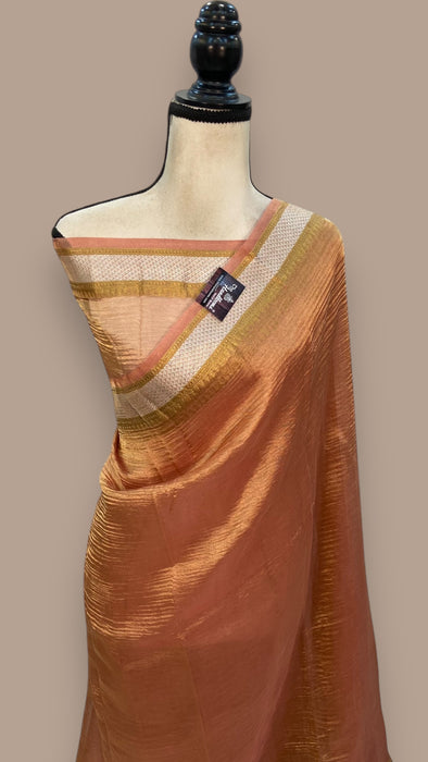 Pure Kora Tissue Handloom Banarasi Saree