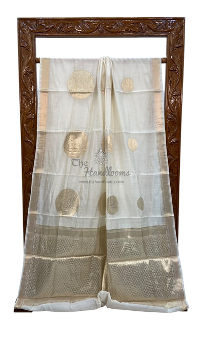 Pure Kota Chex silk Banarasi Handloom Saree