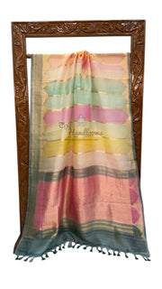 Pure Kora Handloom Banarasi Saree - Rangkat - The Handlooms