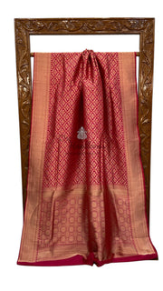 Pure Katan Silk Banarasi Handloom Saree - Tanchui Brocade - The Handlooms