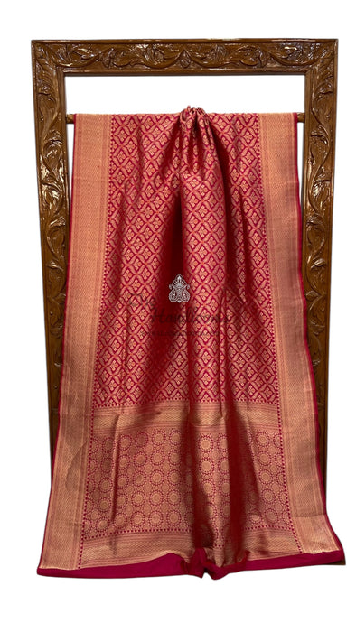 Pure Katan Silk Banarasi Handloom Saree - Tanchui Brocade