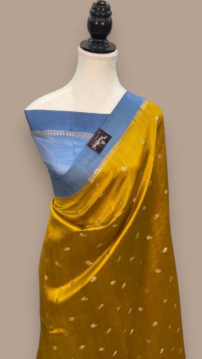 Pure Mango Silk Banarasi Handloom Saree