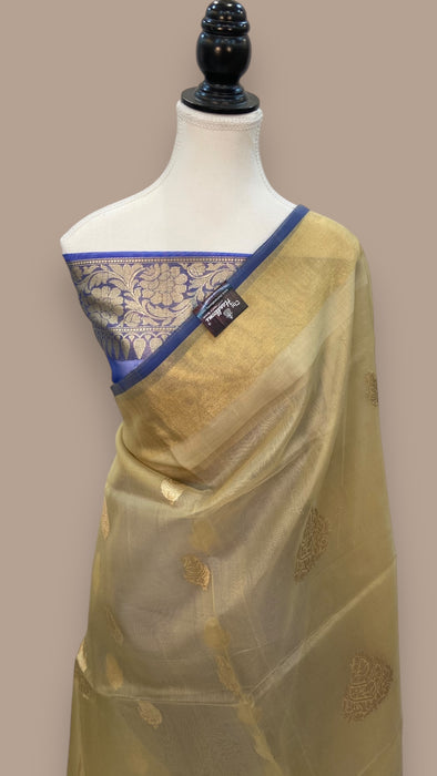 Pure Kora Handloom Banarasi Saree