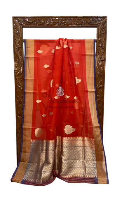 Pure Kora Handloom Banarasi Saree