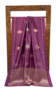 Pure Mango Silk Banarasi Handloom Saree - The Handlooms