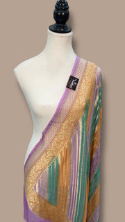 Khaddi Georgette Handloom Banarasi Dupatta - The Handlooms