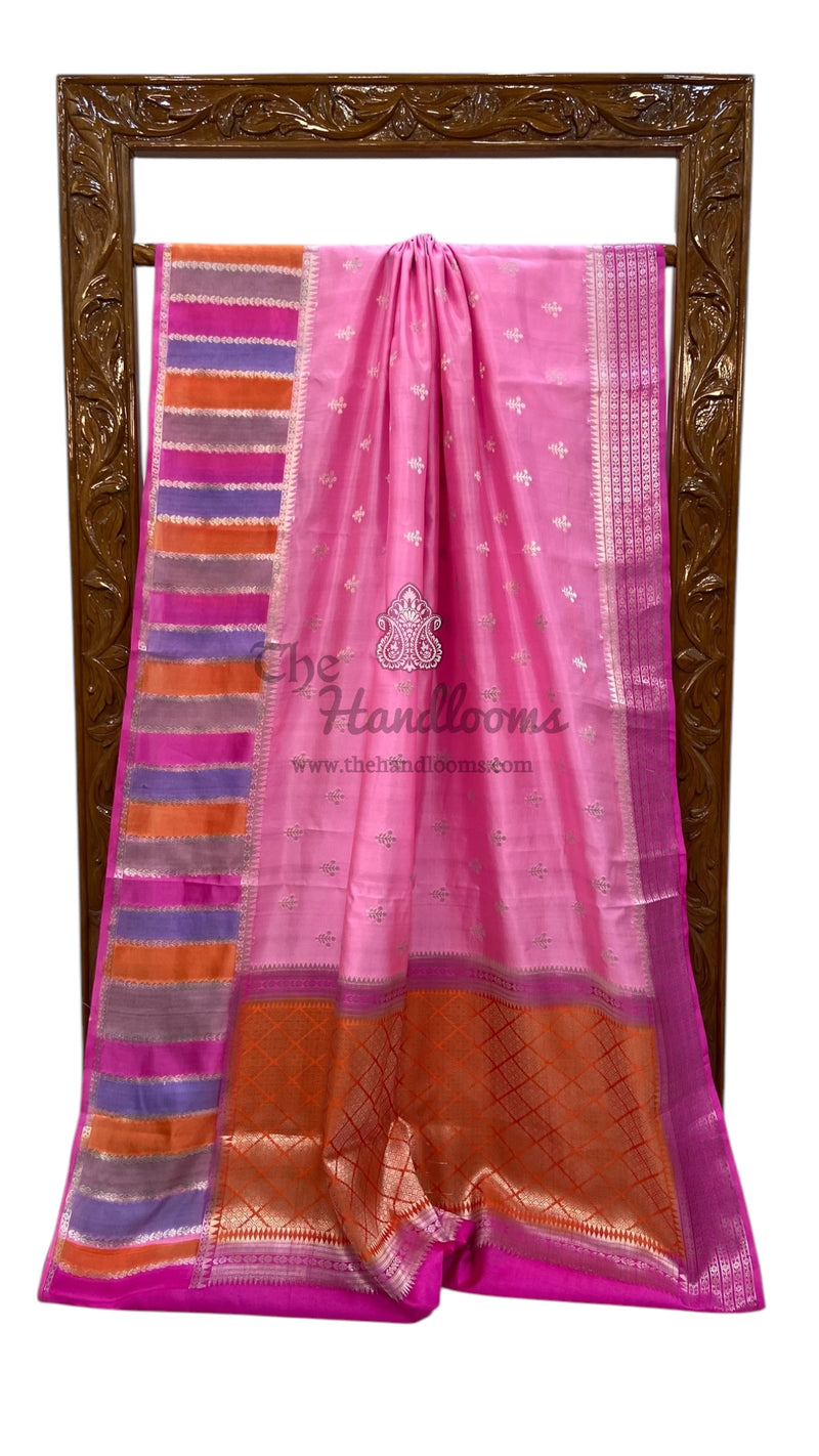 Pure Mango Silk Banarasi Handloom Saree - The Handlooms