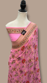Pure Chiffon Khaddi Banarasi Saree - The Handlooms