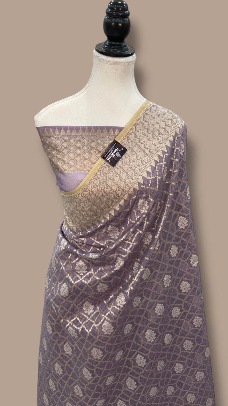 Pure Tissue Reshmi zari Banarasi Saree - The Handlooms