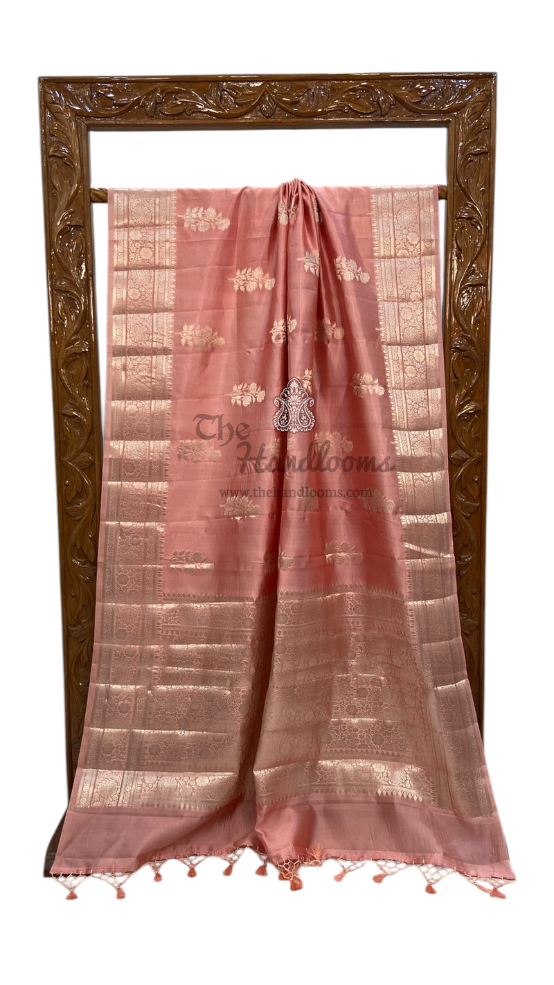 Pure Mango Silk Banarasi Handloom Saree - The Handlooms