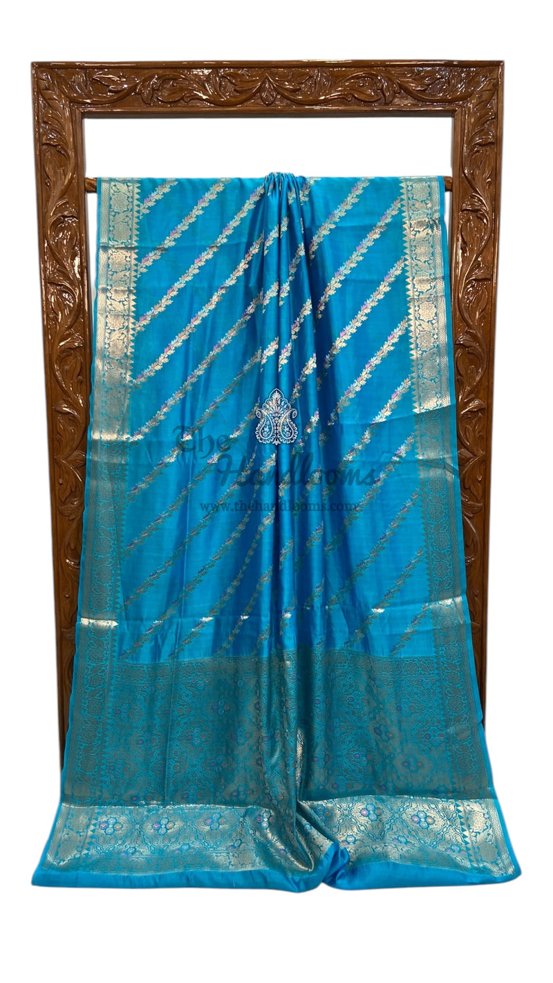 Pure Mango Silk Handloom Banarasi Saree - The Handlooms