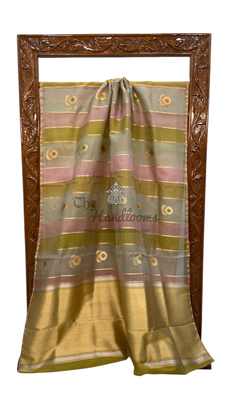 Pure Kora Handloom Banarasi Saree - The Handlooms