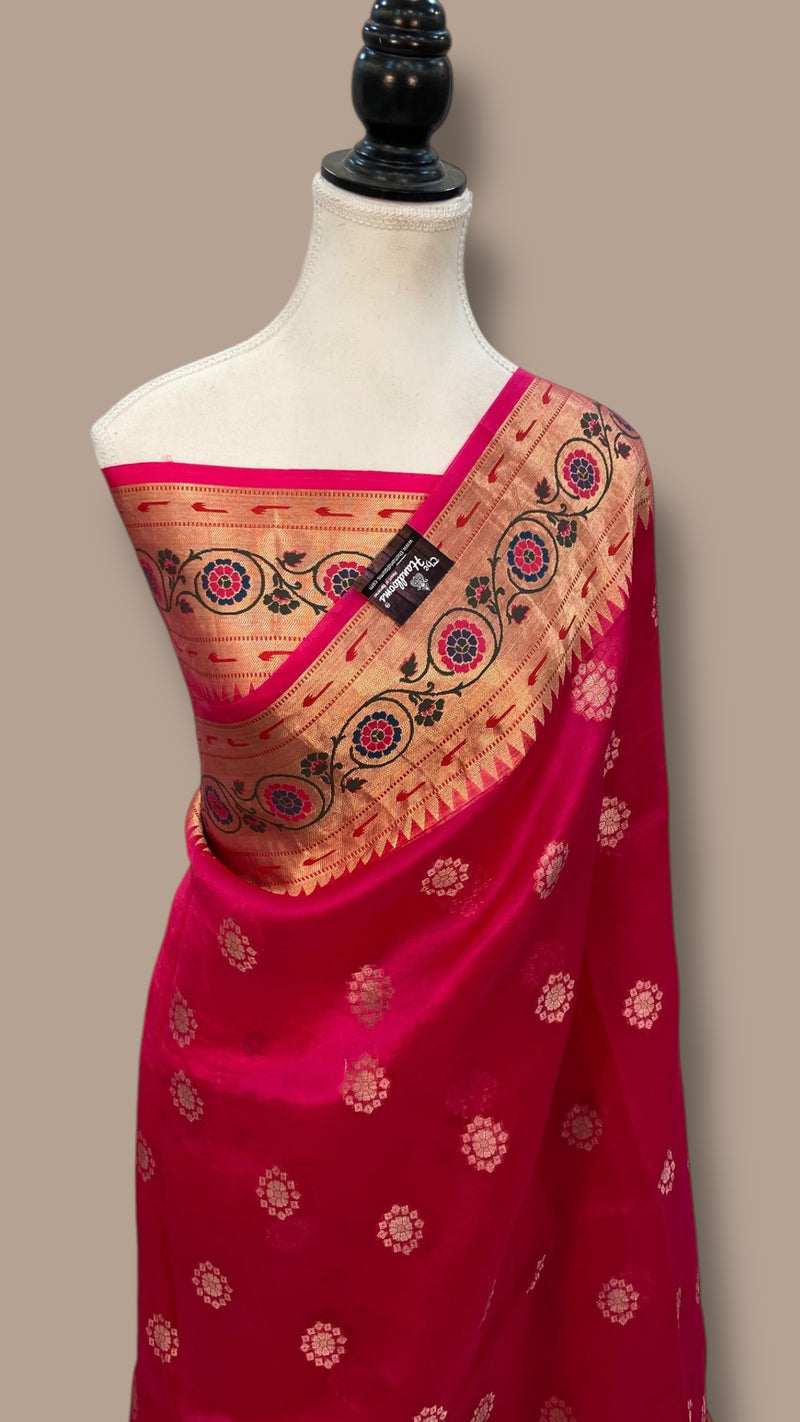 Pure Kora Handloom Banarasi Saree - The Handlooms