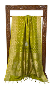 Pure Mushroo Silk Handloom Banarasi Saree - The Handlooms