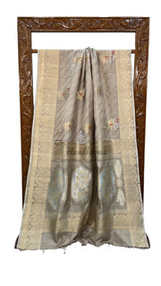 Pure Mushroo Silk Handloom Banarasi Saree - The Handlooms