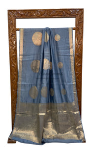 Pure Kota Chex silk Banarasi Handloom Saree - The Handlooms