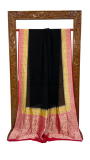 Khaddi Georgette Handloom Banarasi Saree - The Handlooms